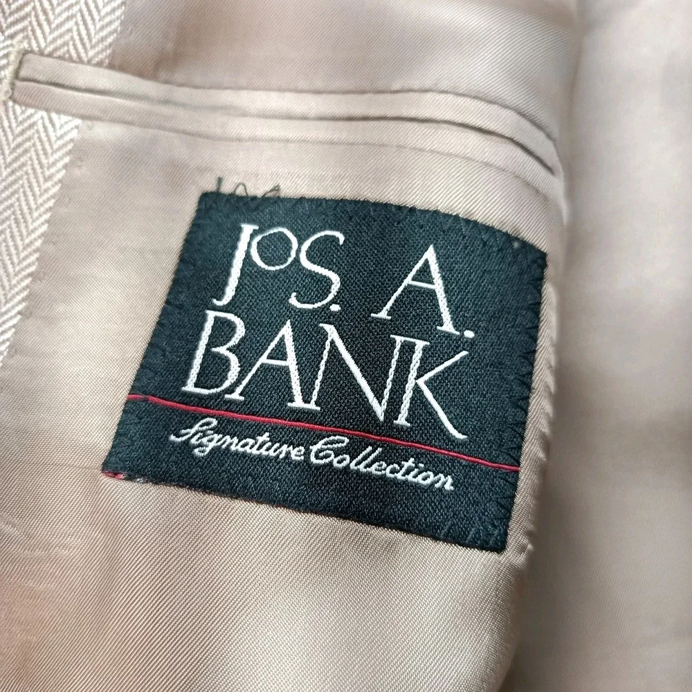 Jos A Bank Men's 44S Silk Camelhair Blend Blazer Suit Jacket Sport Coat 2 Button